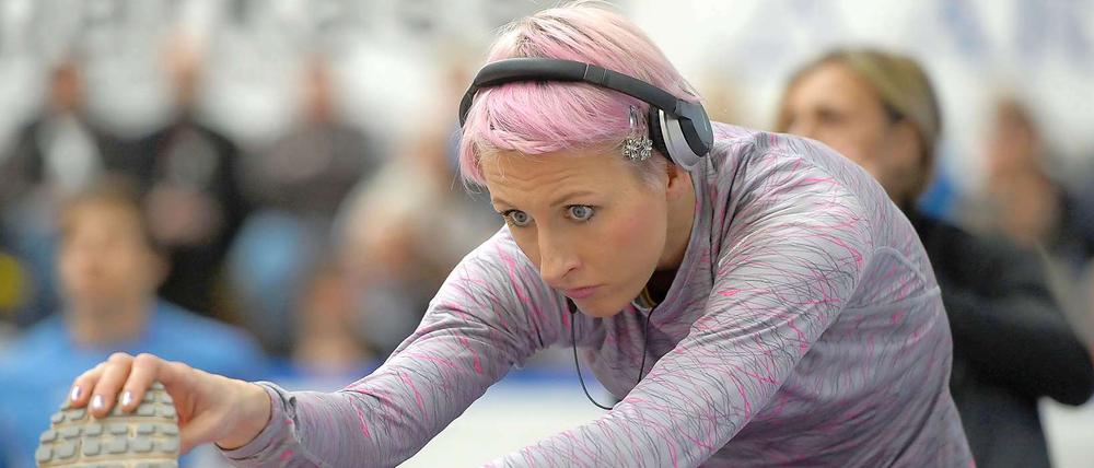 Bitte nicht stören! Ariane Friedrich schottet sich derzeit von Nachrichten ab. Sie konzentriert sich auf Olympia. 