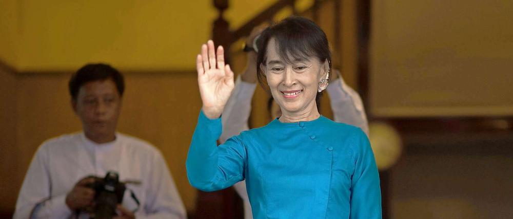 Die birmanische Oppositionsfüherin Aung San Suu Kyi.