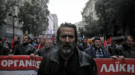 Demonstration in Athen. Griechenland trifft die Schuldenkrise besonders hart.