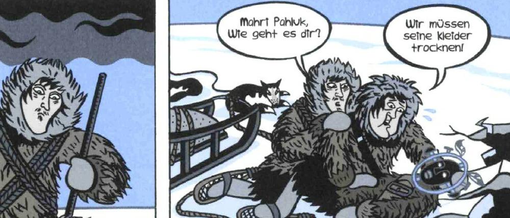 Als mystisches Wesen verehrt: Bei der Darstellung seiner Hauptfigur Matthew Henson zitiert Schwartz die Sagenwelt der Inuit.