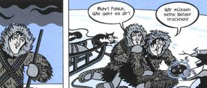 Als mystisches Wesen verehrt: Bei der Darstellung seiner Hauptfigur Matthew Henson zitiert Schwartz die Sagenwelt der Inuit.