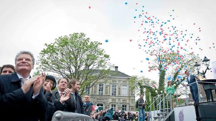 Joachim Gauck beim „Tag der Befreiung“ in Breda.