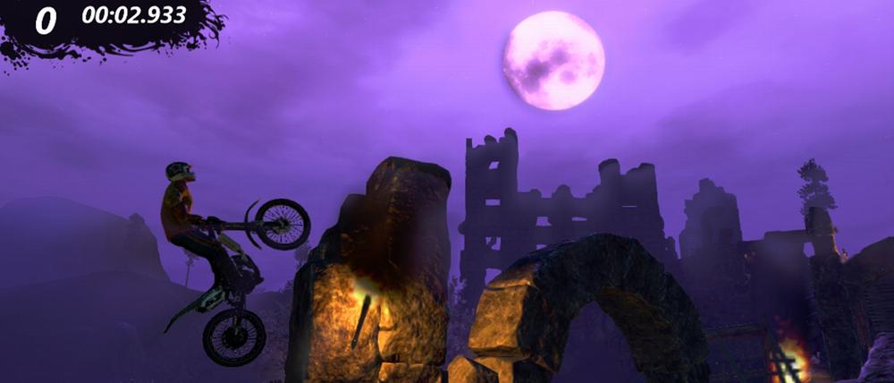Spring' den Mond an: Spielszene aus "Trials Evolution".