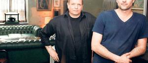 Die Zwei von der Tanzstelle. Betreiber Martin Hötzl und Restaurantleiter Rainer Möckel (li.) laden in den neuen Szenetreff „The Grand“ ein.