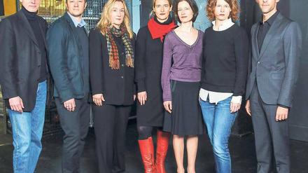 Die glorreichen Jury-Sieben. Franz Wille, Christoph Leibold, Ulrike Kahle-Steinweh, Christine Wahl, Anke Dürr, Ellinor Landmann, Vasco Boehnisch. 