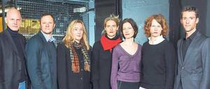 Die glorreichen Jury-Sieben. Franz Wille, Christoph Leibold, Ulrike Kahle-Steinweh, Christine Wahl, Anke Dürr, Ellinor Landmann, Vasco Boehnisch.