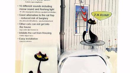 Eine eigene Klingel für die Katze.