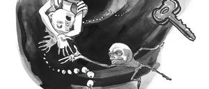 Schreckenskabinett: Eine Seite aus dem Buch.