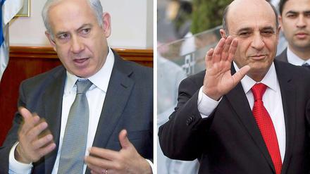 Ministerpräsident Benjamin Netanjahu und Kadima-Chef Schaul Mofas haben heimlich über ihre Annäherung beraten.