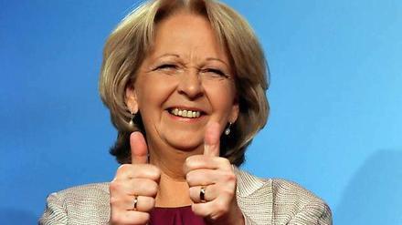 Die Wahlsiegerin Hannelore Kraft (SPD). Künftig hat sie gemeinsam mit den Grünen eine komfortable Mehrheit.