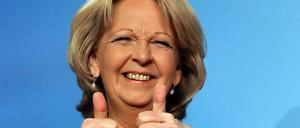 Die Wahlsiegerin Hannelore Kraft (SPD). Künftig hat sie gemeinsam mit den Grünen eine komfortable Mehrheit.