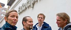 Sicher für 99 Jahre. Das Planungsteam der ExRotaprint gGmbH. Von links: Daniela Brahm, Les Schliesser, Oliver Clemens und Bernhard Hummel.