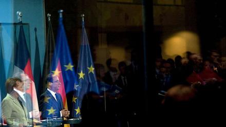 Angela Merkel traf gestern den Frankreichs Staatspräsidenten.