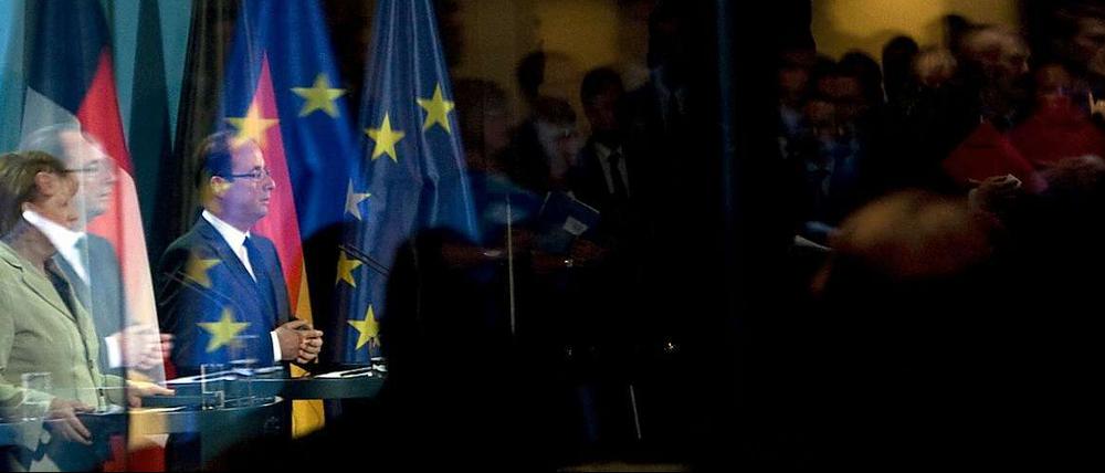 Angela Merkel traf gestern den Frankreichs Staatspräsidenten.