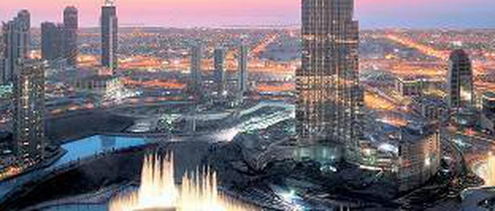 Himmelpiekser. Mit 828 Metern ist der Burj Khalifa das höchste Gebäude der Welt.