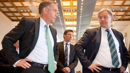 Rainer Schwarz (links) und Klaus Wowereit (rechts)