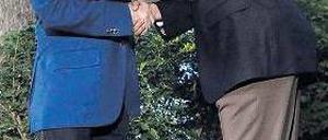 Vertreterbesuch. Russlands Präsident Putin kam nicht persönlich, sondern schickte seinen Premier Medwedew. Foto: AFP