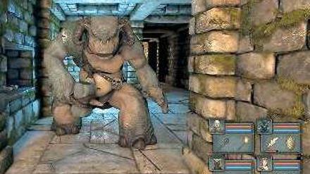 Labyrinth des Bösen. Im Verlies warten Feinde und Fallen auf den Spieler.