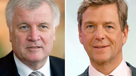 CSU-Chef Horst Seehofer und ZDF-Moderator Claus Kleber.