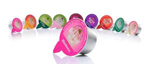 Kleine bunte Kapseln: Die Berliner Kindl „MIXcups“.