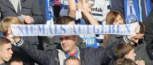 Hertha hat den Kampf um den Klassenerhalt immer noch nicht aufgegeben.