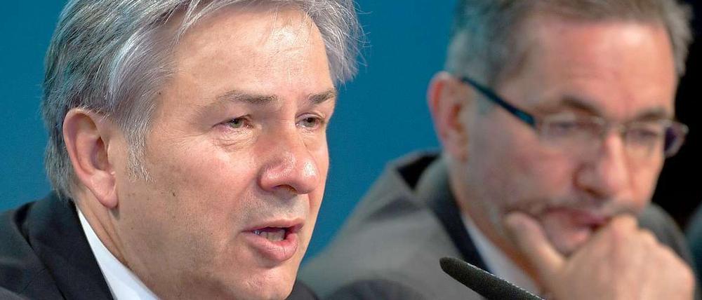Klaus Wowereit und Matthias Platzeck sitzen im BER-Aufsichtsrat.