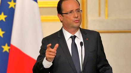 Frankreichs Staatspräsident François Hollande schließt einen Militärschlag gegen Syrien nicht mehr aus.