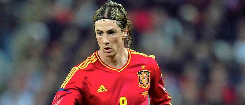 Fernando Torres ist nach dem Ausfall von David Villa wieder erste Wahl im Sturm der Spanier.