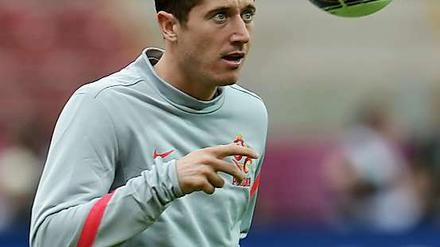 Auf Angreifer Robert Lewandowski ruhen die Hoffnungen der polnischen Fans.