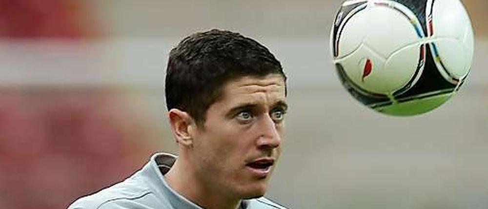 Auf Angreifer Robert Lewandowski ruhen die Hoffnungen der polnischen Fans.