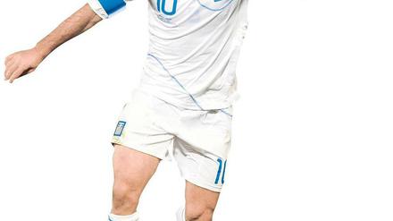 Mittelfeldspieler Georgios Karagounis war schon Otto Rehhagels verlängerter Arm auf dem Feld.