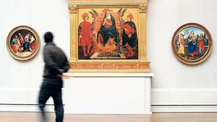 Botticelli zieht um. Noch hängt die Renaissance in der Gemäldegalerie. Eines Tages sollen hier Surrealisten glänzen. Foto: dpa