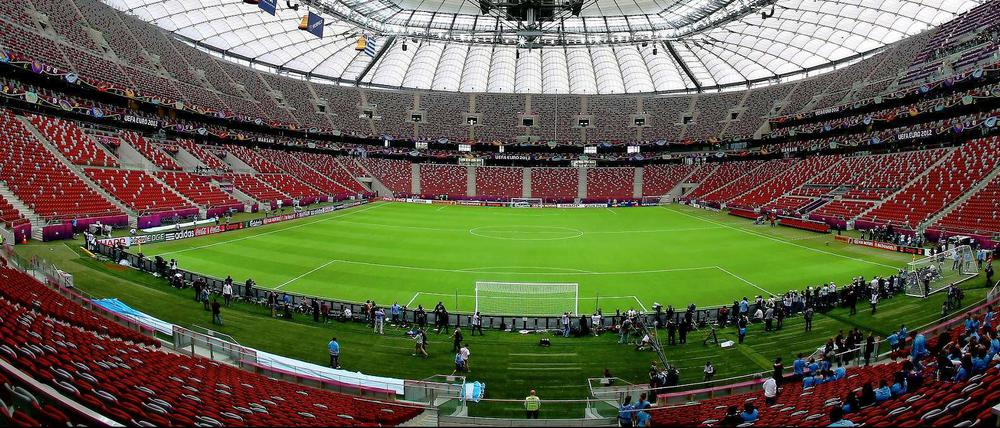 Im Nationalstadion in Warschau findet am Freitagabend das Eröffnungsspiel der Europameisterschaft statt.