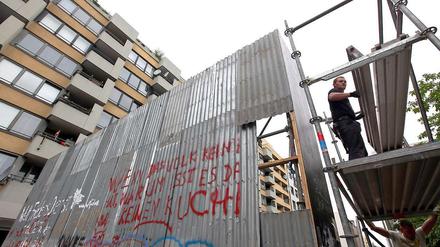 Abgebaut. Die Mauer in der Friedrichstraße kam bei vielen Anwohnern nicht gut an.