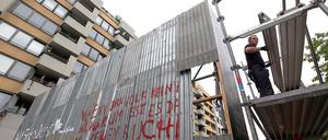 Abgebaut. Die Mauer in der Friedrichstraße kam bei vielen Anwohnern nicht gut an.