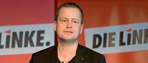 Der Berliner Linken-Chef Klaus Lederer beim Landesparteitag