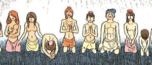 Religionskritik: Eine der farbigen Seiten am Anfang des ersten Bandes.