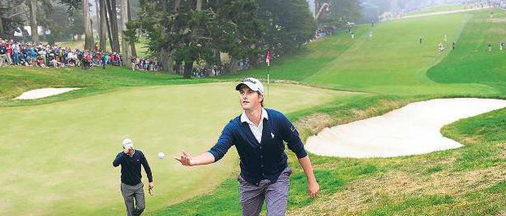 Aus dem Handgelenk. Der 26 Jahre alte US-Amerikaner Webb Simpson erlaubte sich in San Francisco die wenigsten Fehler. 