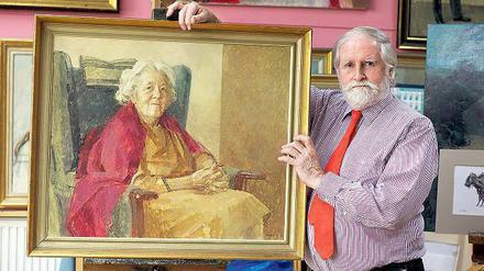 Einen Blick für britische Frauen hat Maler Michael Noakes, der nicht nur die Queen, sondern auch „Miss Marple“ Margaret Rutherford (Bild) porträtieren durfte. Foto: Arte