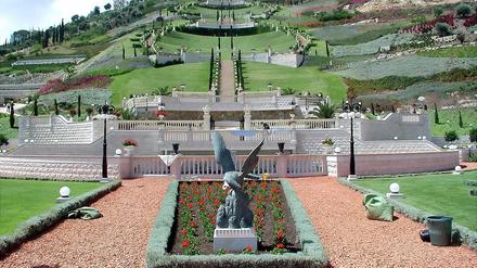 Ohne Mandelbäume? Die hängenden Gärten der Bahai in Haifa. 