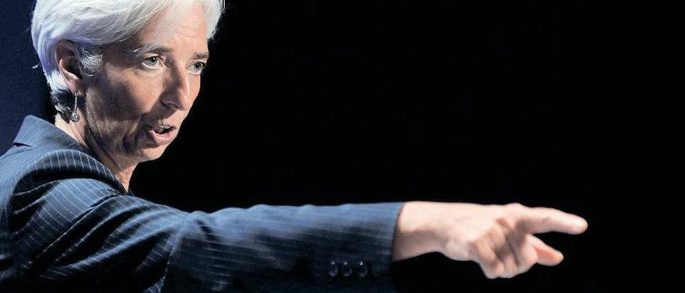 Scharfe Kritik. IWF-Chefin Christine Lagarde, früher französische Finanzministerin, vermisst eine „entschiedenere und kräftigere gemeinsame Antwort“ der Euro-Krisenmanager. 