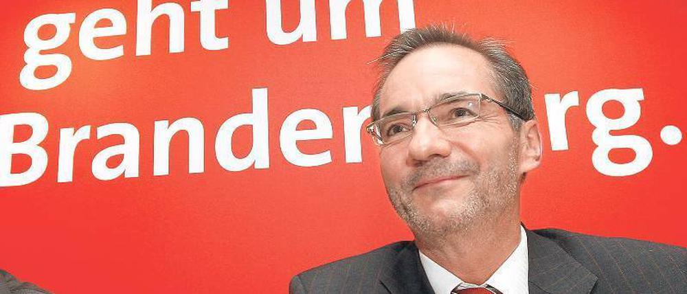 Beruf: Politiker. Manfred Platzeck 2009 beim Kleinen Parteitag in Caputh bei Potsdam.