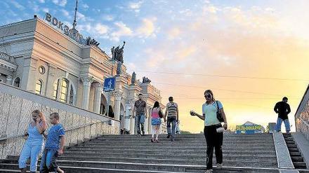 Ankommen in Odessa.