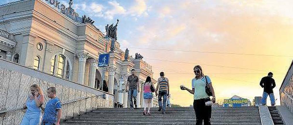 Ankommen in Odessa.
