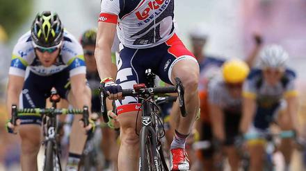 Gewonnen: Andre Greipel nach seinem Etappensieg.