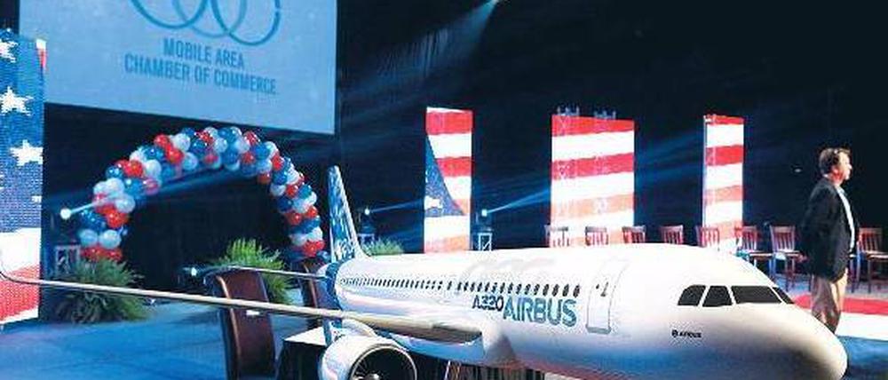 Ab 2016 sollen die ersten Passagiermaschinen vom Typ A320 die Endfertigung in den USA verlassen. Foto: Reuters