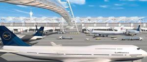 Überflieger. Eine Brücke, „Skywalk“ genannt, könnte die Abfertigungsgebäude statt eines Tunnels verbinden. Eine ähnliche Idee war vor Jahren noch verworfen worden. 