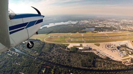 Luftbild vom Flughafen Tegel