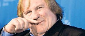 Wiederholungstäter. Bereits 1994 drehte Gérard Depardieu in Babelsberg, damals den futuristischen Krimi „La Machine“. Auch danach war er wiederholt dienstlich in Berlin und Brandenburg, so warb er 2010 in Kreuzberg für einen Perlwein aus eigener Produktion. Foto: ddp
