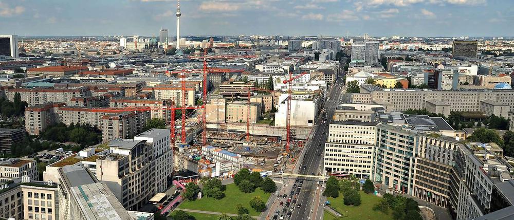 Der Leipziger Platz - in unmittelbarer Nähe zum Potsdamer Platz.